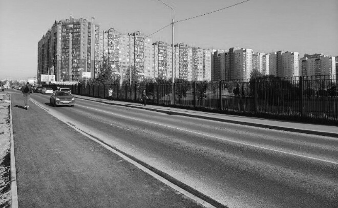 В Кудрово появился новый тротуар на Центральной улице